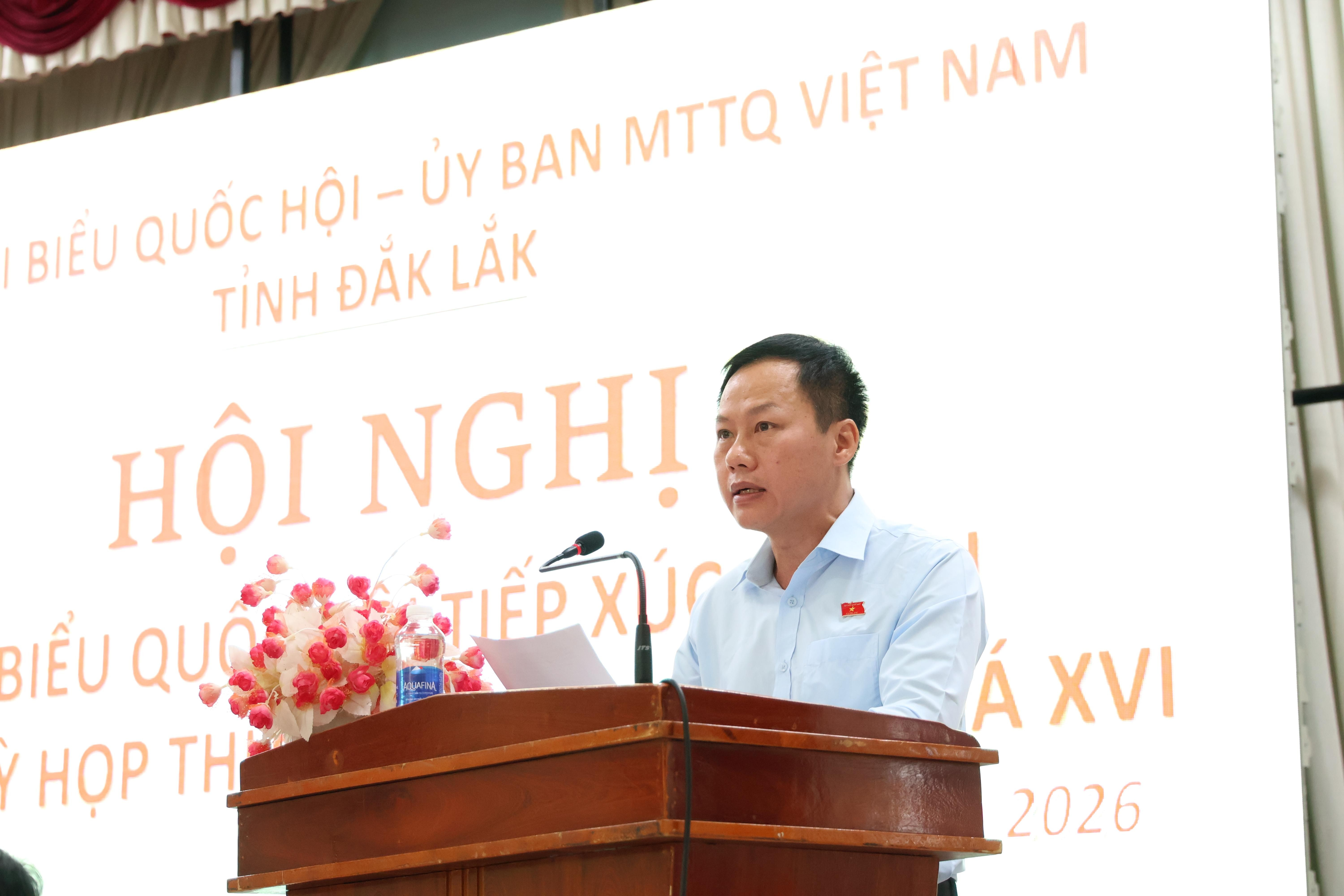 Đại biểu Quốc hội tại Đơn vị bầu cử số 5 tiếp xúc cử tri  trước Kỳ họp thứ hai, Quốc hội khóa XVI